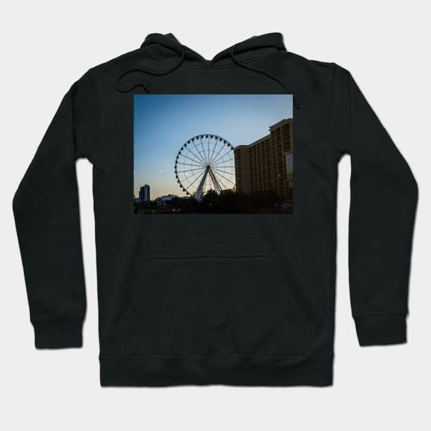 SkyWheel Myrtle Beach from Pier 14 Hoodie by Ckauzmann